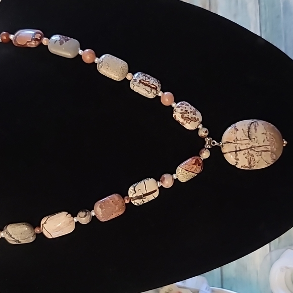 Picture Jasper Stone Necklace - Picture 6 of 6